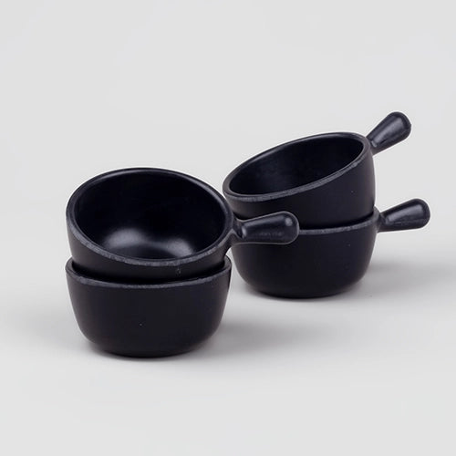 Chic & Sleek Black Mini Dip Bowl (Set of 4)