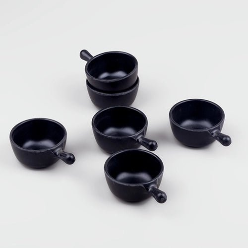 Chic & Sleek Black Mini Dip Bowl (Set of 6)