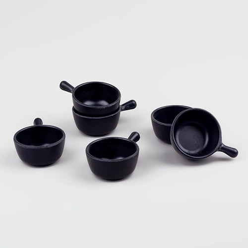 Chic & Sleek Black Mini Dip Bowl (Set of 6)
