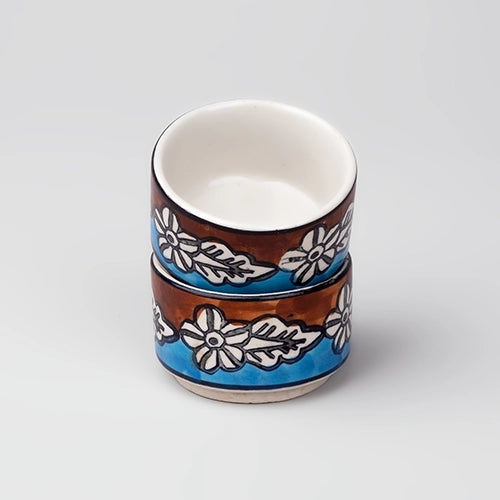 Stylish Multicoloured Mini Dip Bowl (Set of 2)
