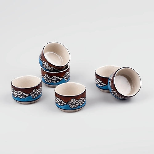 Stylish Multicoloured Mini Dip Bowl (Set of 6)