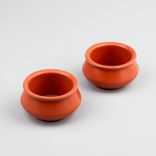 Rustic Handi-Shaped Melamine Dip Bowl (Set of 2)