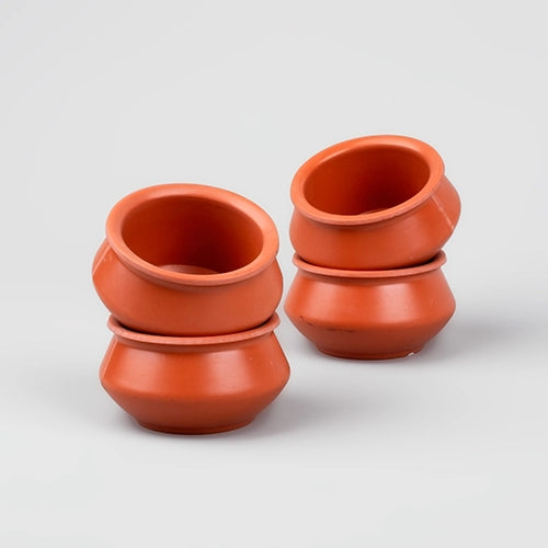 Rustic Handi-Shaped Melamine Dip Bowl (Set of 4)