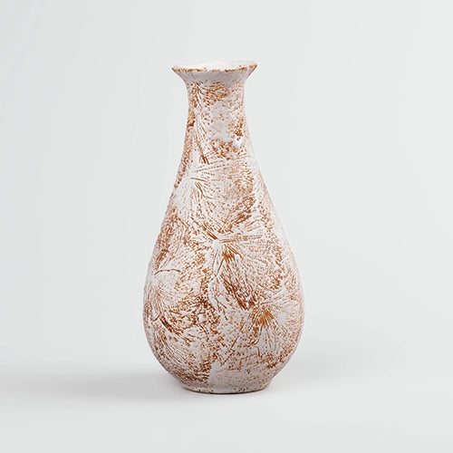 Brown Textured Bottle Vase