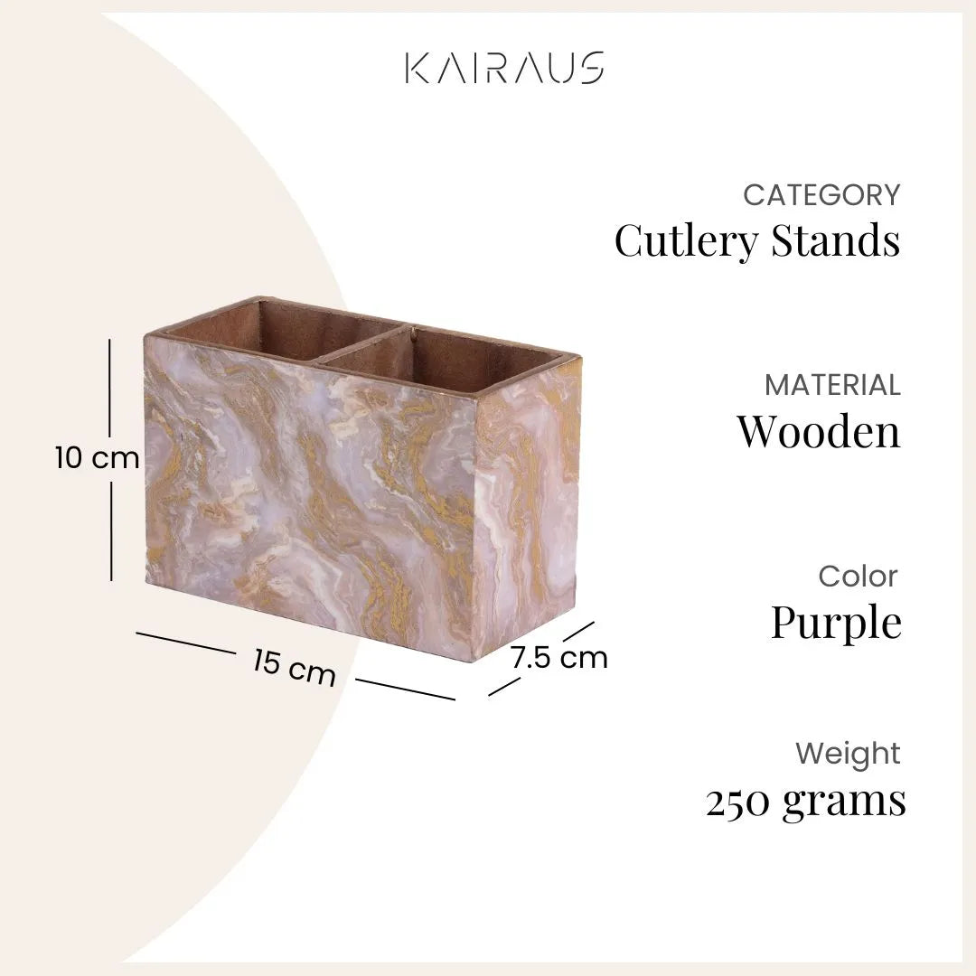 Marble Effect Cutlery Organizer