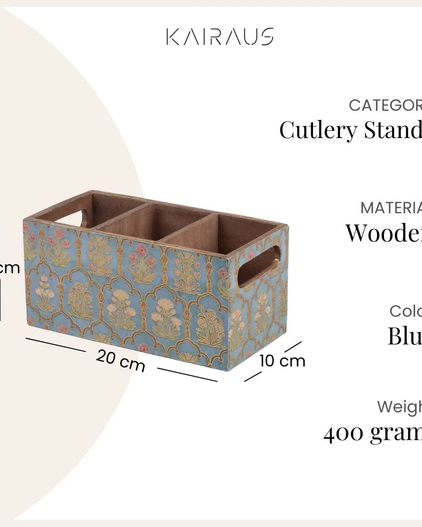 Vintage Floral Cutlery Organizer