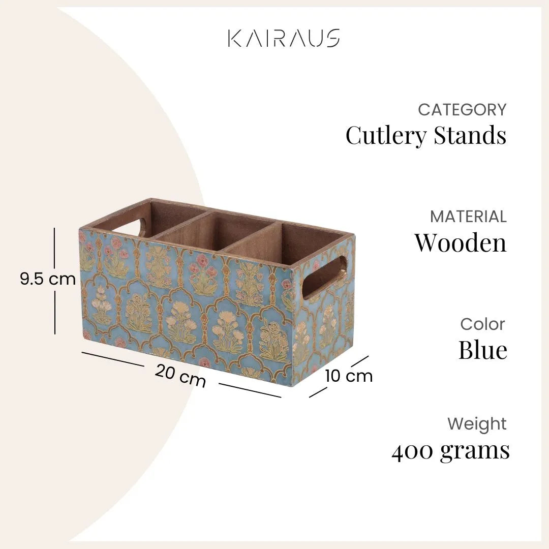 Vintage Floral Cutlery Organizer