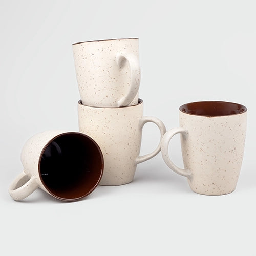 Ivory Mist Ceramic Coffee Mugs (Set of 4)