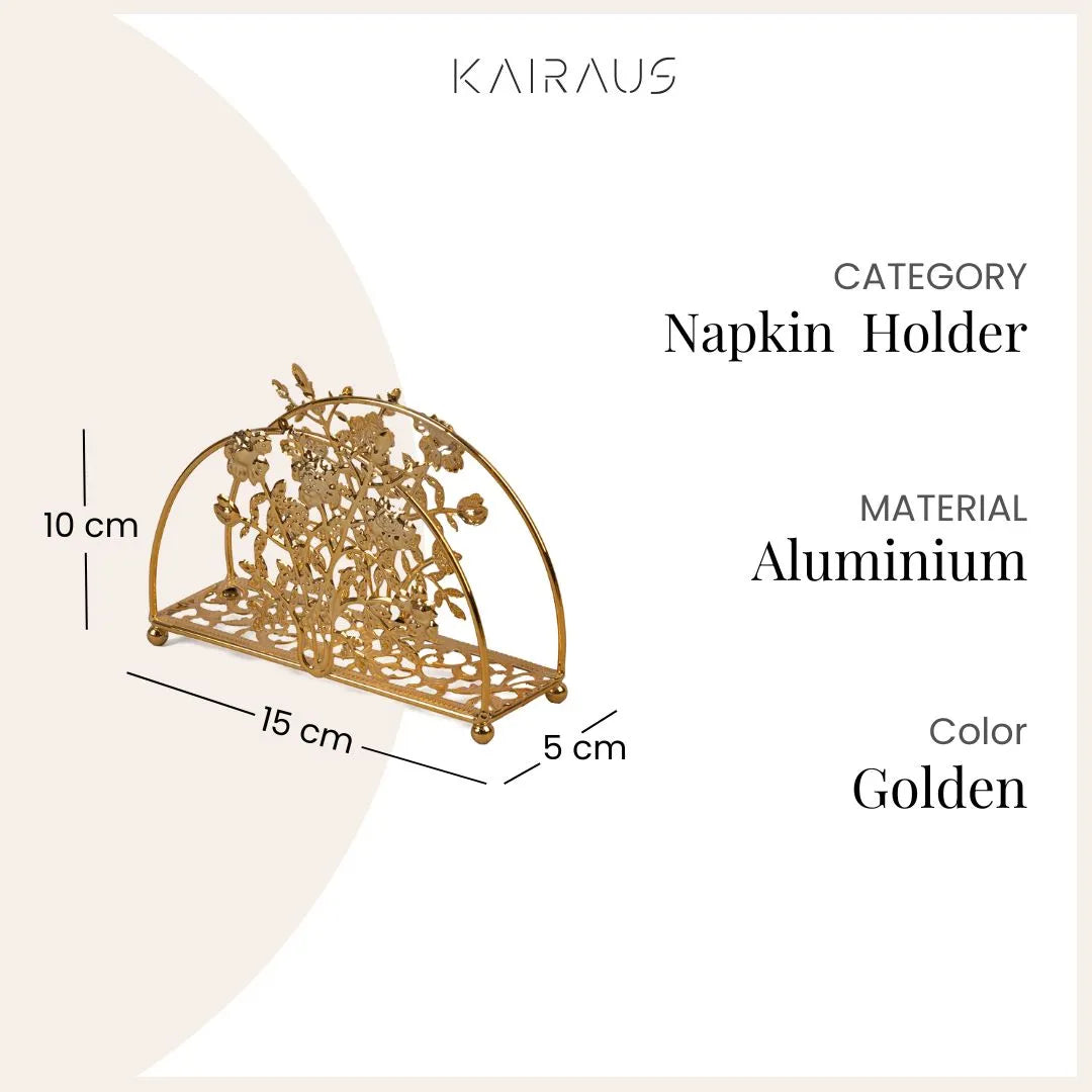 Luxury Gold Plated Tissue Holder