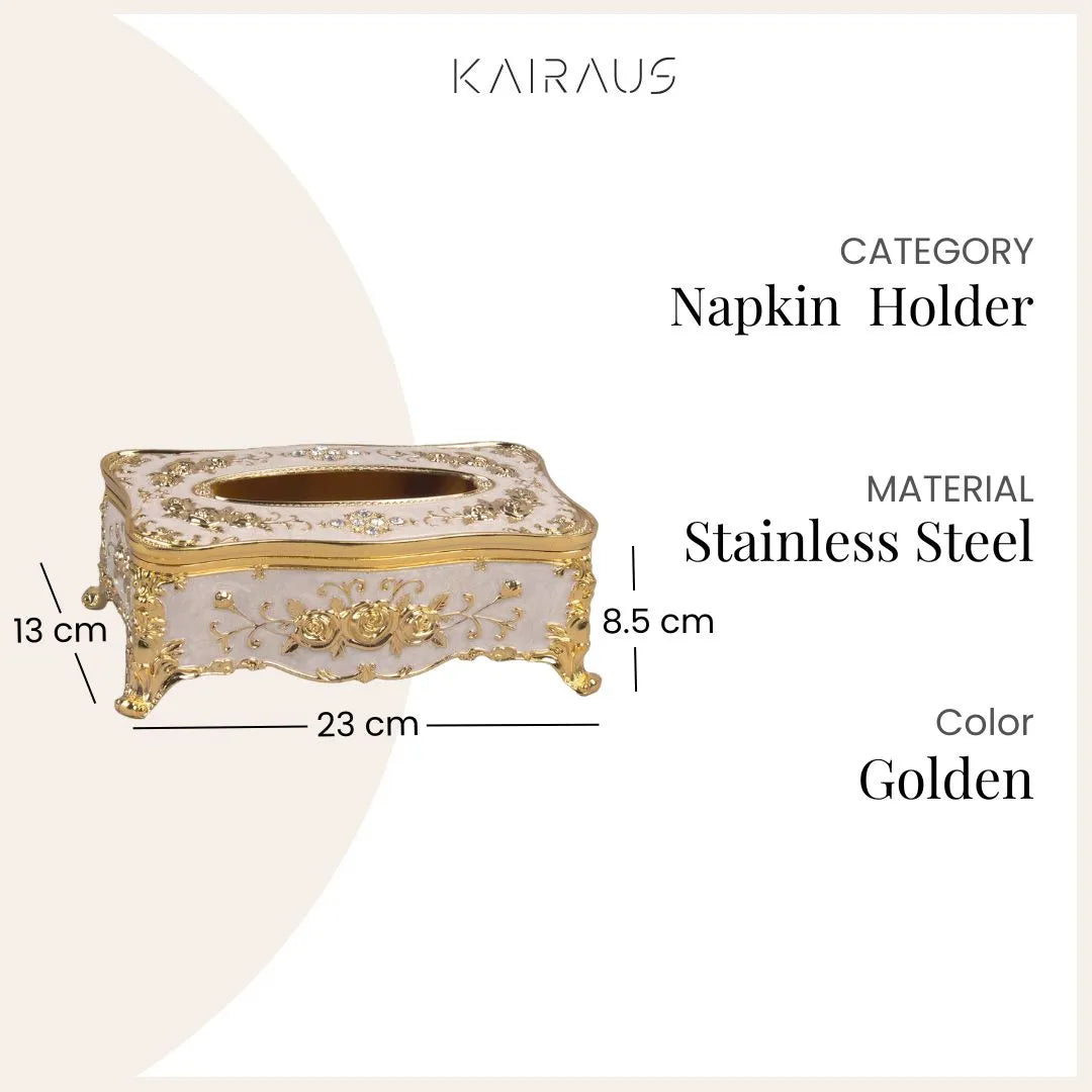 Luxury & Stylish Steel Tissue Holder