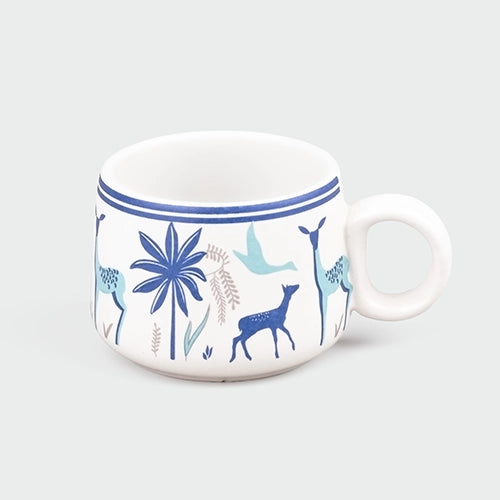 Deer Print Tea Cups (Set of 2)