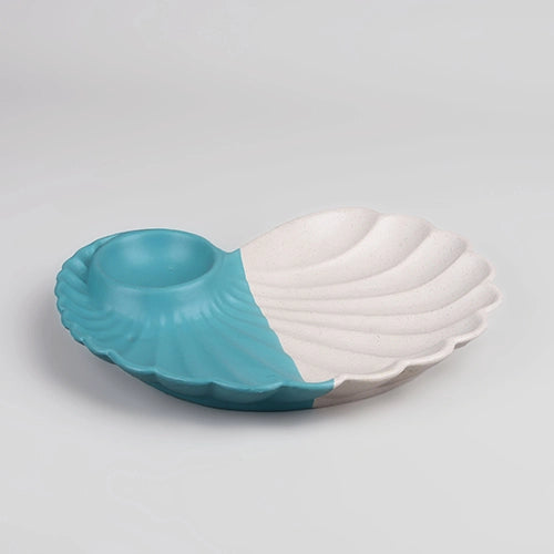 Breezy Dual-Tone Shell Platter