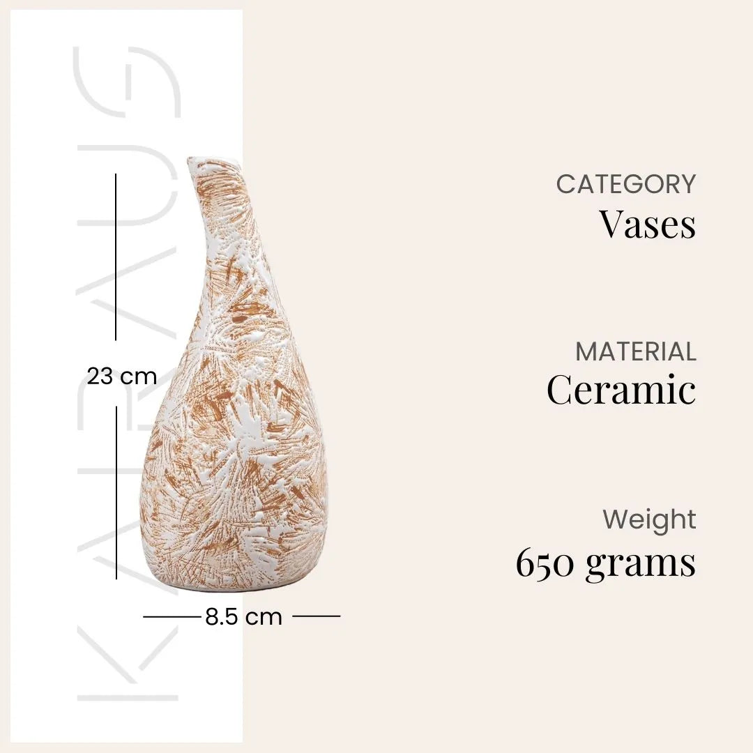 Earth-Toned Medium Flower Vase