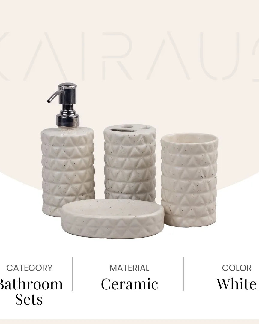Luxe Ceramic Bathroom Set