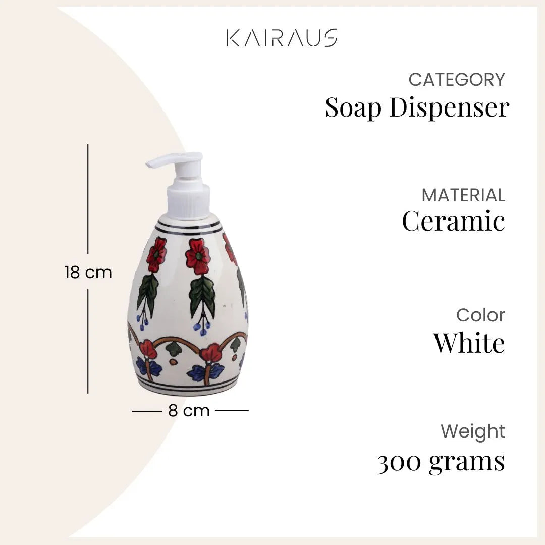 Elegant Ceramic Bathroom Soap Dispenser