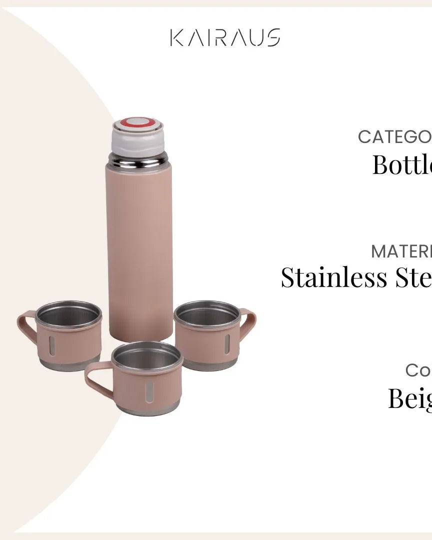 Opulent Stainless Steel Thermos Flask Set