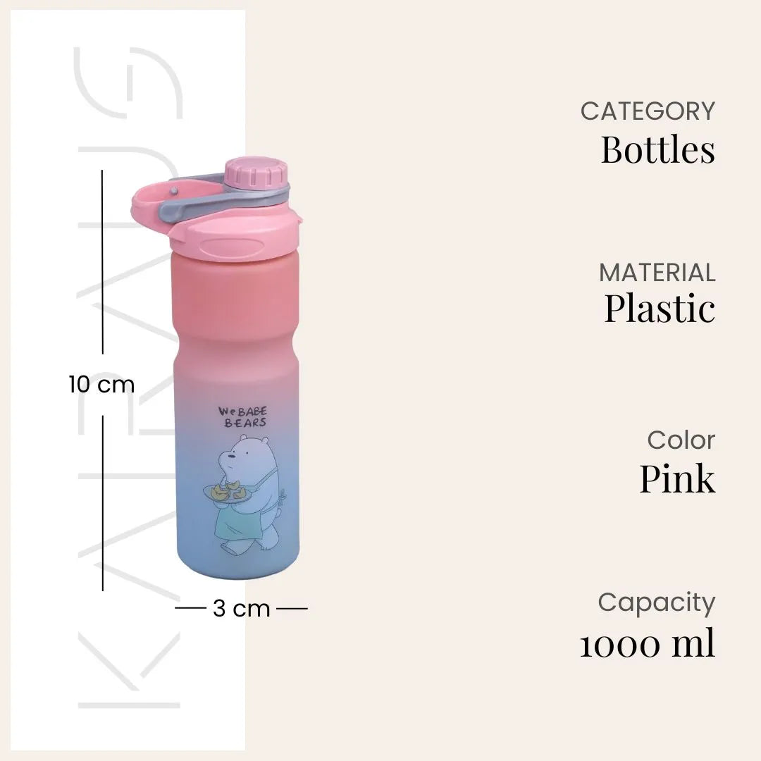 Luxe Vibrant Plastic Sipper Bottle