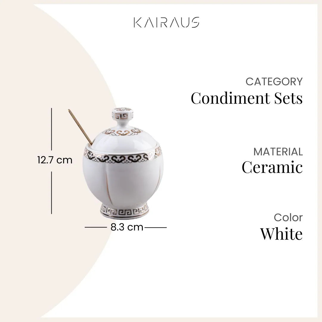 Elegance Multi-Purpose Ceramic Condiment Set