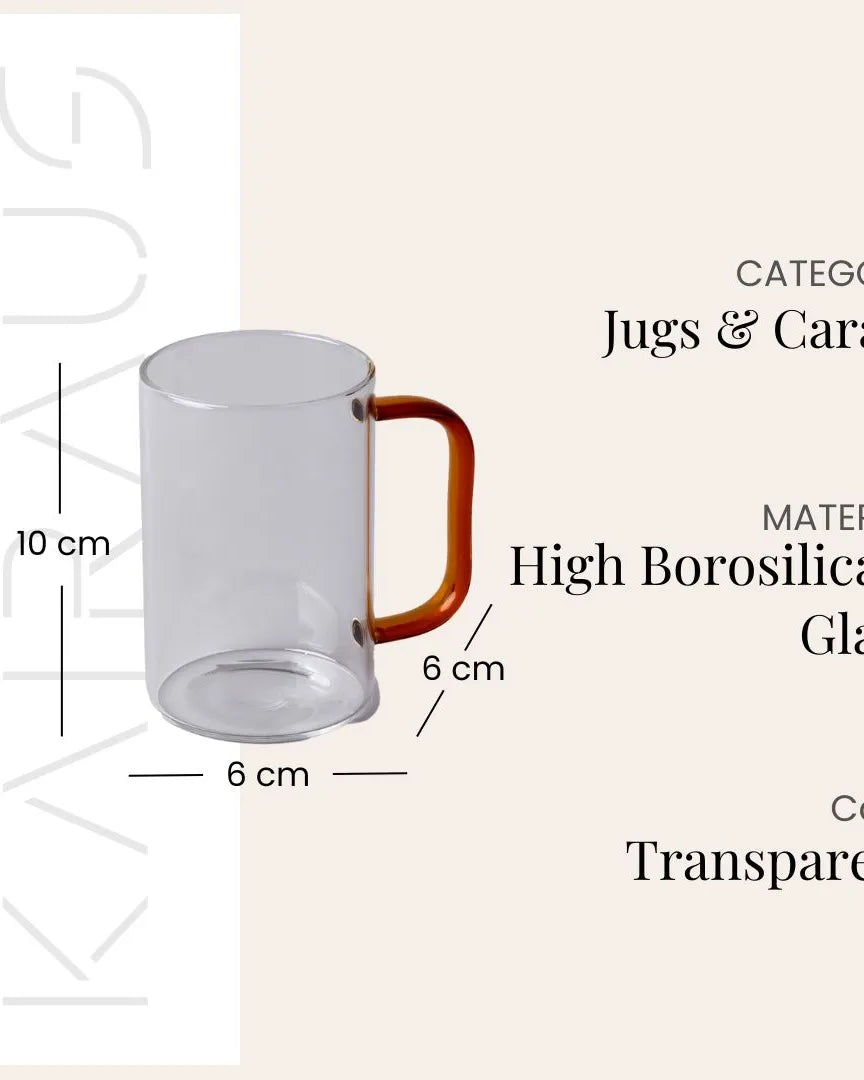 Elegant Glass Pitcher and Mug Set