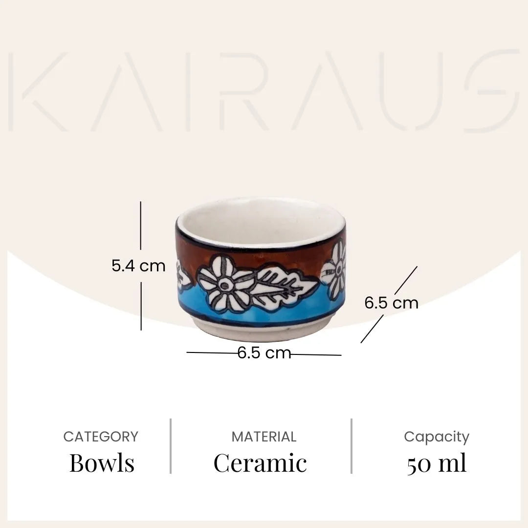 Stylish Multicoloured Mini Dip Bowl (Set of 2)