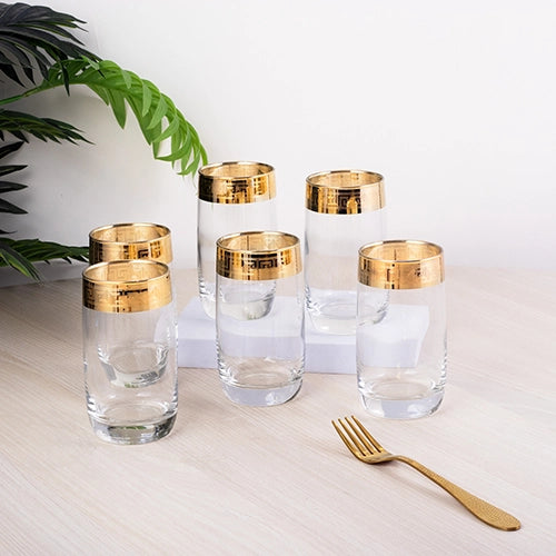 Gold-Plated Juice Glasses (Set of 6)