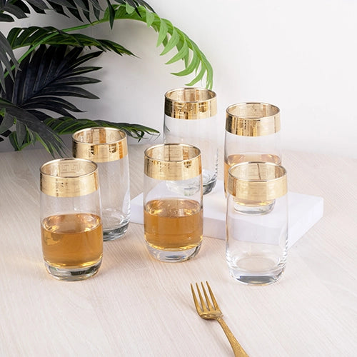 Gold-Plated Juice Glasses (Set of 6)