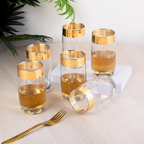 Gold-Plated Juice Glasses (Set of 6)