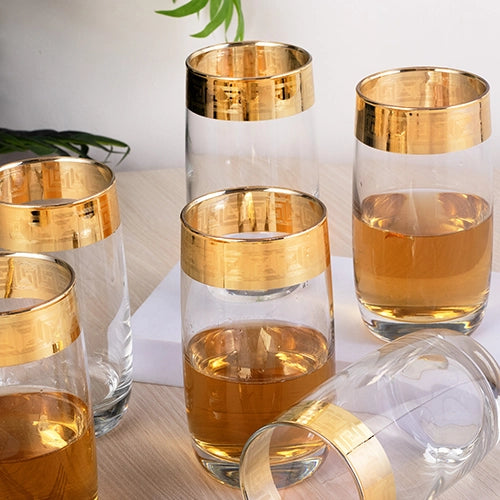 Gold-Plated Juice Glasses (Set of 6)