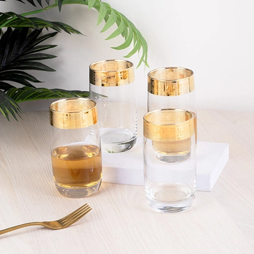 Gold-Plated Juice Glasses (Set of 4)