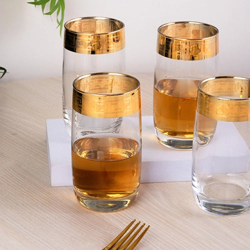 Gold-Plated Juice Glasses (Set of 4)