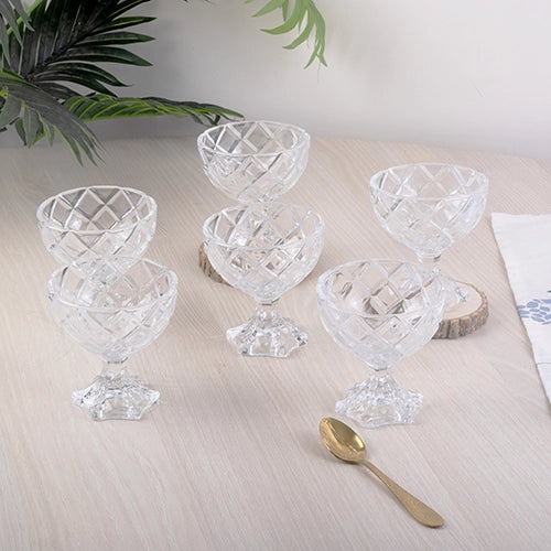 Geometric Textured Glass (Set of 6)