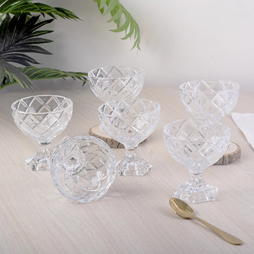 Geometric Textured Glass (Set of 6)