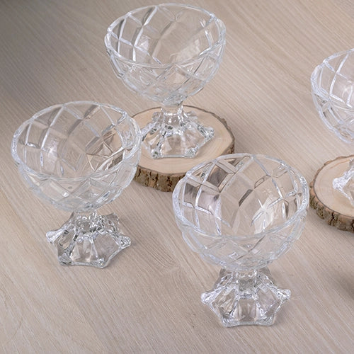 Geometric Textured Glass (Set of 4)