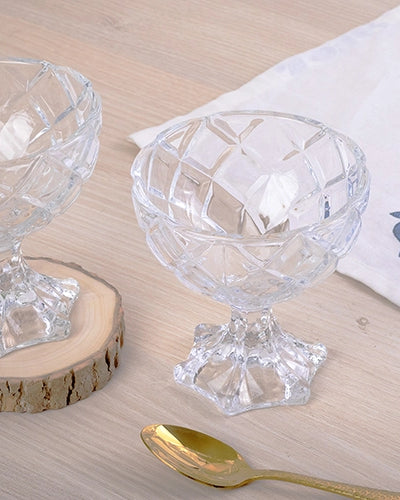Geometric Textured Glass (Set of 2)