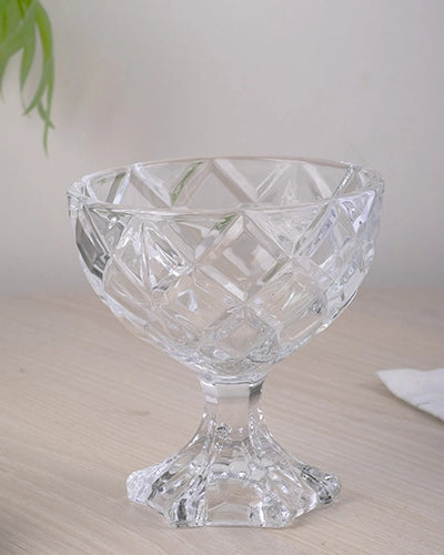 Geometric Textured Glass (Set of 2)