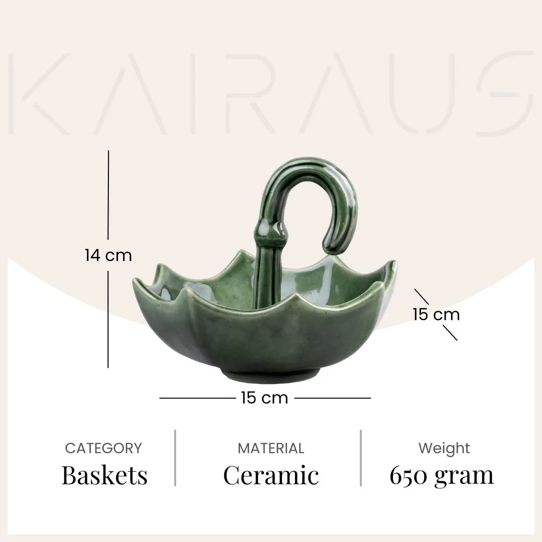 Green Umbrella Snack Bowl