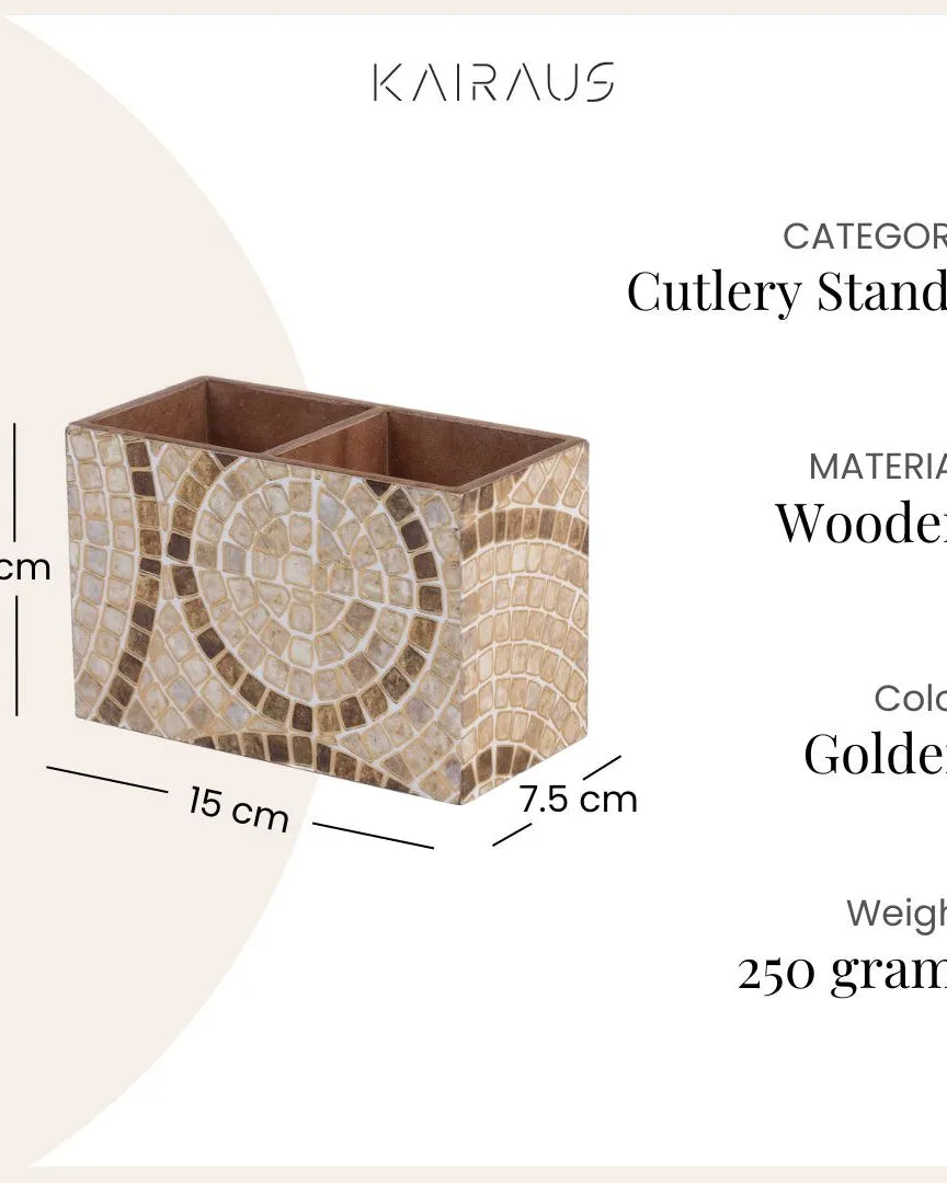 Elegant Mosaic Wooden Organizer