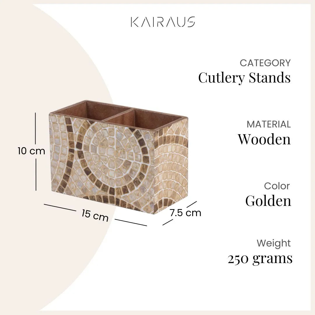 Elegant Mosaic Wooden Organizer