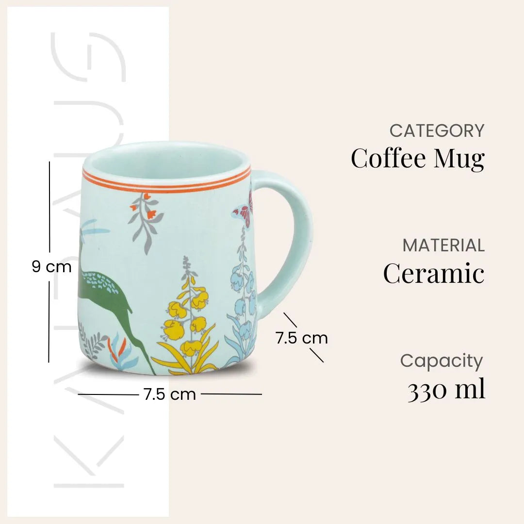 Serene Meadow Deer Mug (Set of 4)