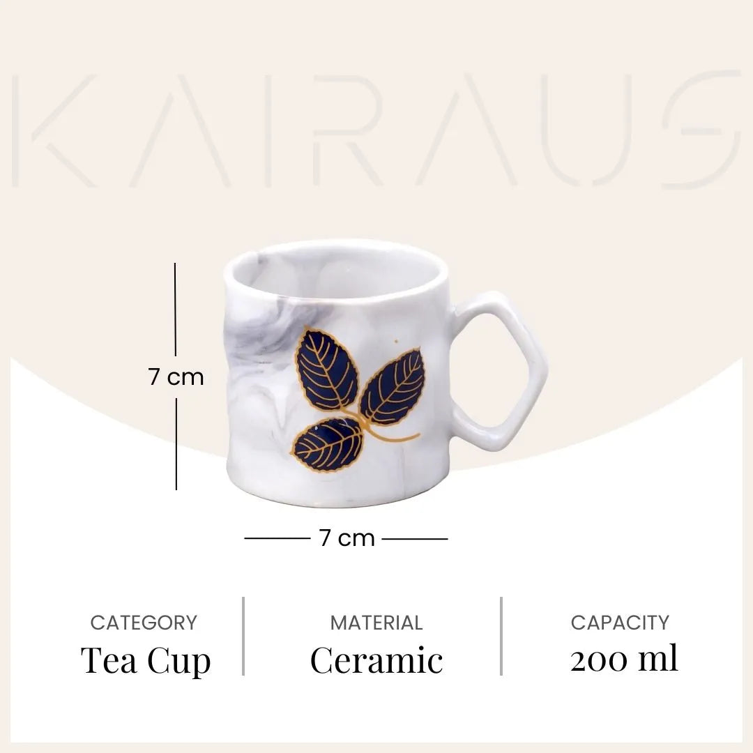 Marble Pattern Tea Cup (Set of 2)