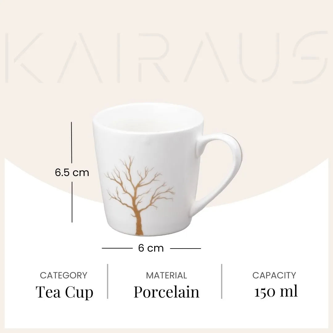 Exquisite White Porcelain Cup (Set of 2)