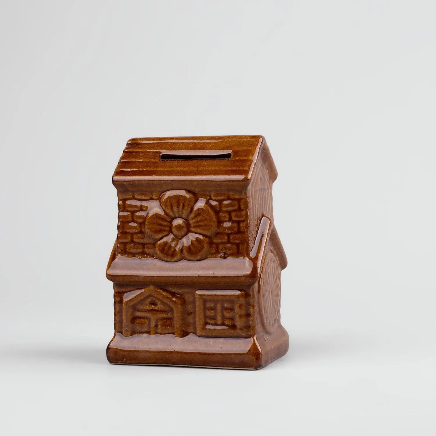 Handmade Hut Design Ceramic Piggy Bank