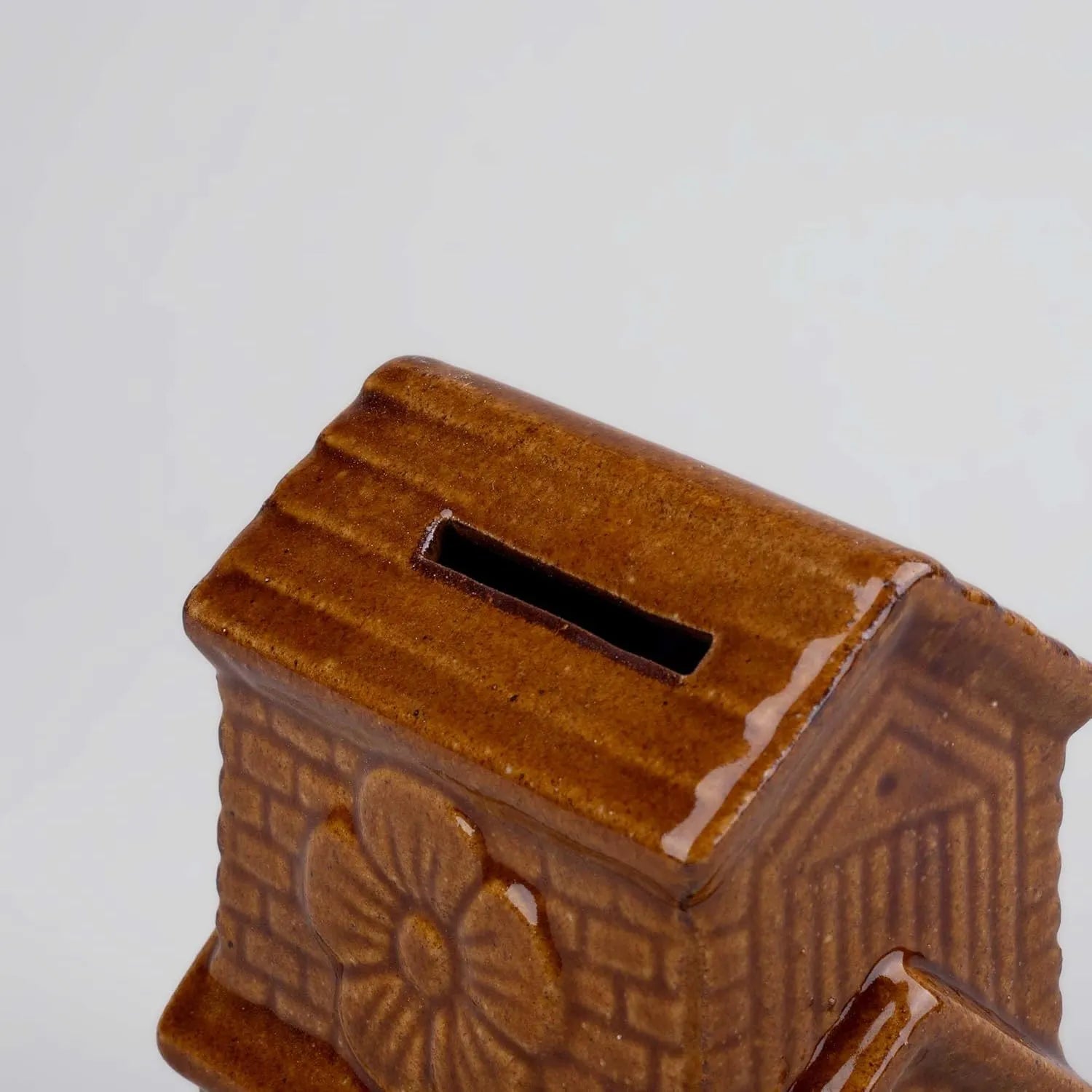 Handmade Hut Design Ceramic Piggy Bank