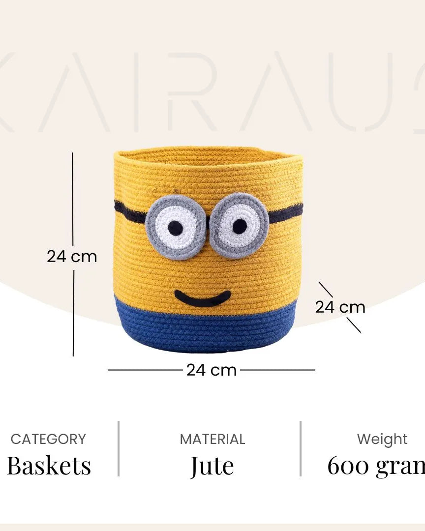 Minion Jute Storage Basket
