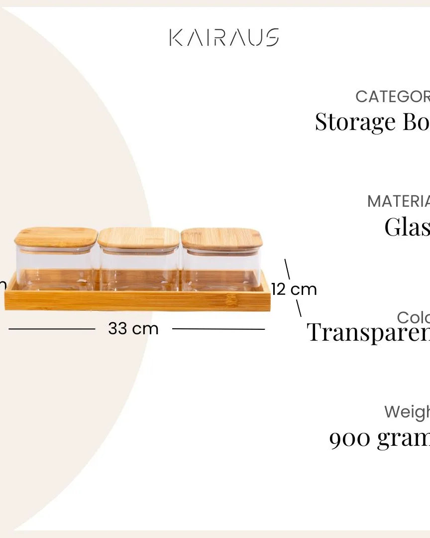 Elite Glass Storage Jar Set