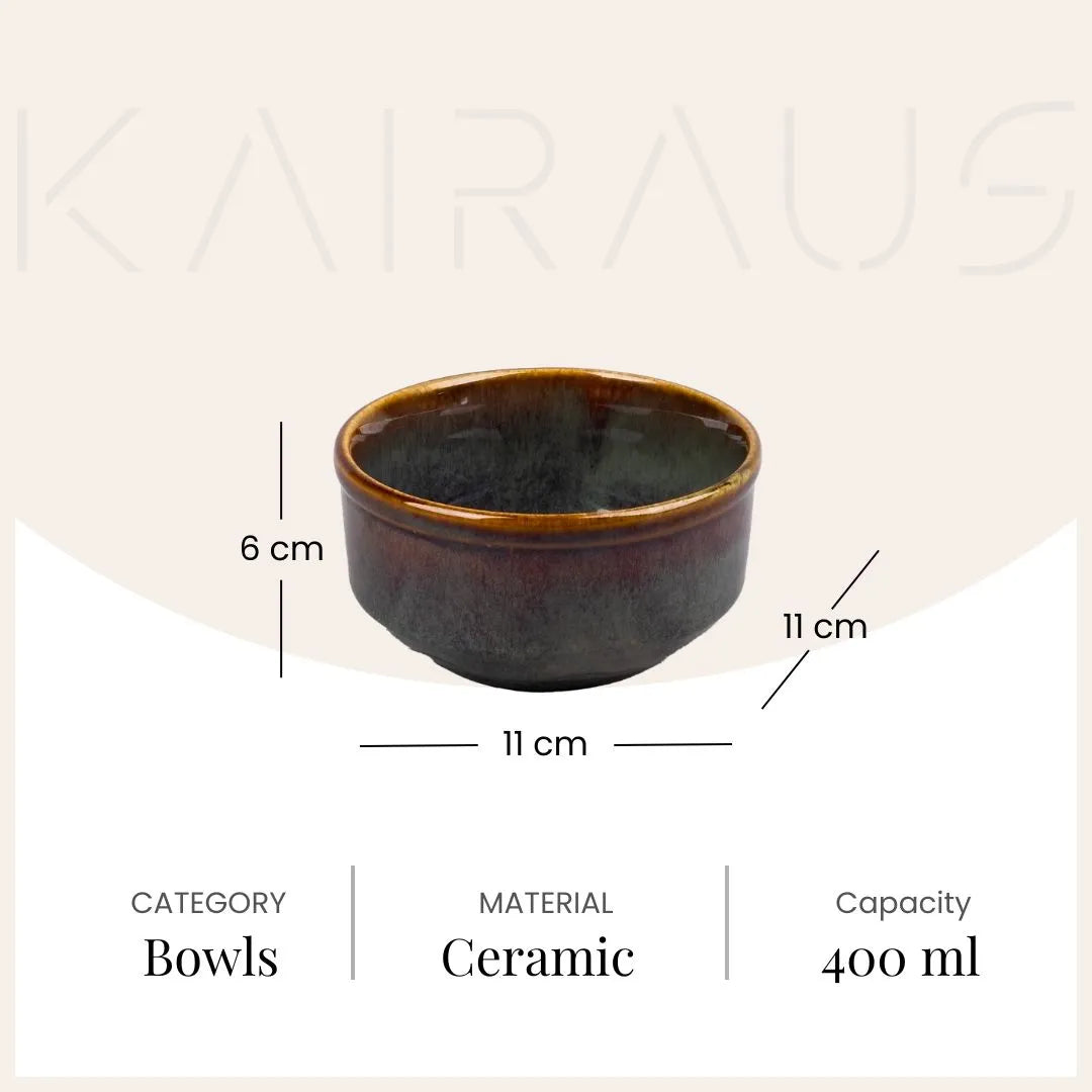 Artisan Brown Shino Bowl Set of 4