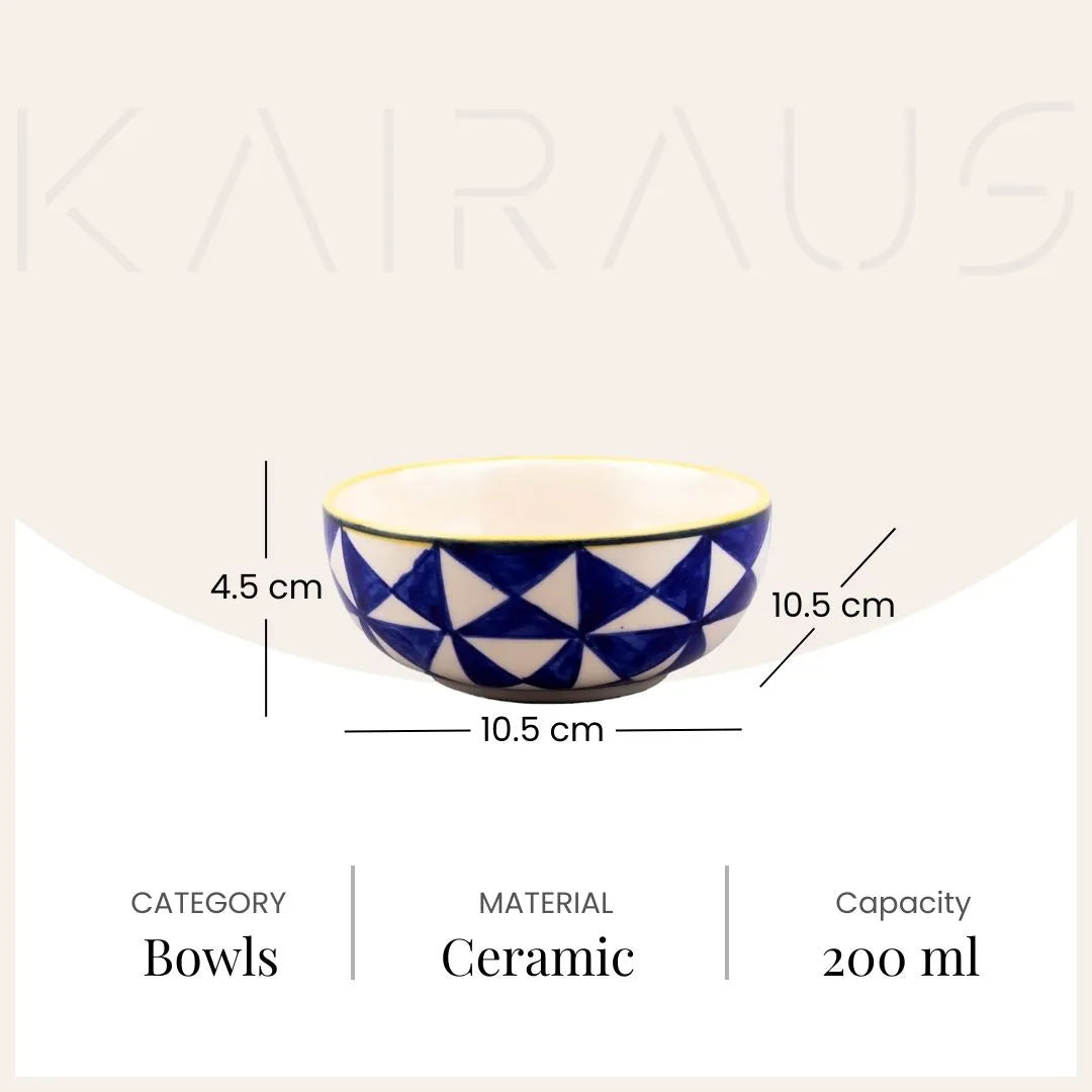 Elegant Artisan Handcrafted Bowl (Set of 4)