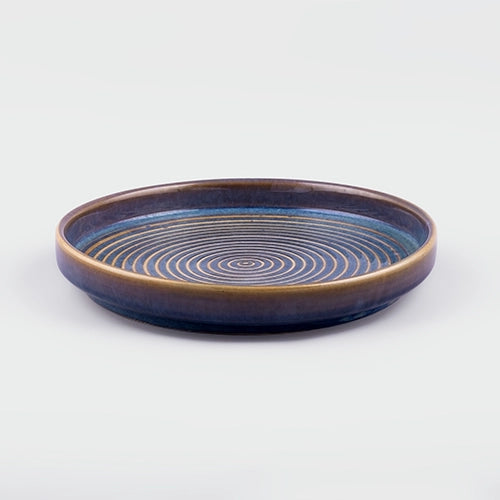 Splendid Spiral Ceramic Snack Plates Set of 2 (9 inch)