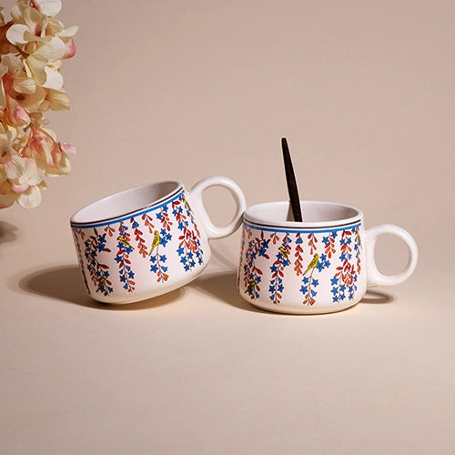 Floral Printed Tea Cup (Set of 2)