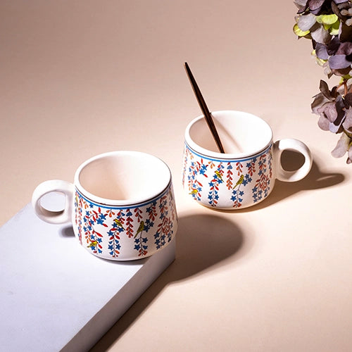 Floral Printed Tea Cup (Set of 2)